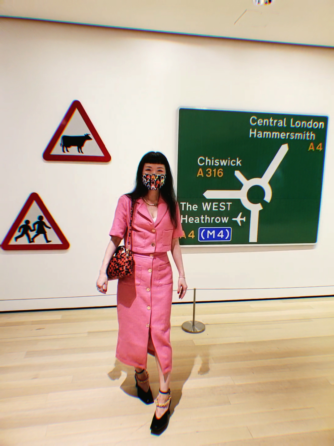Pink Tweed Jacket + Skirt at #Automania, MoMA